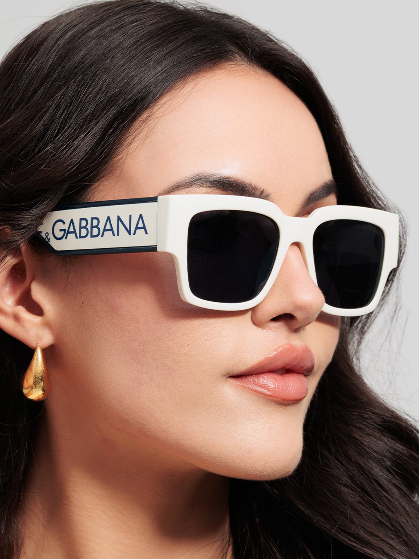Ivory Statement Square Sunglasses