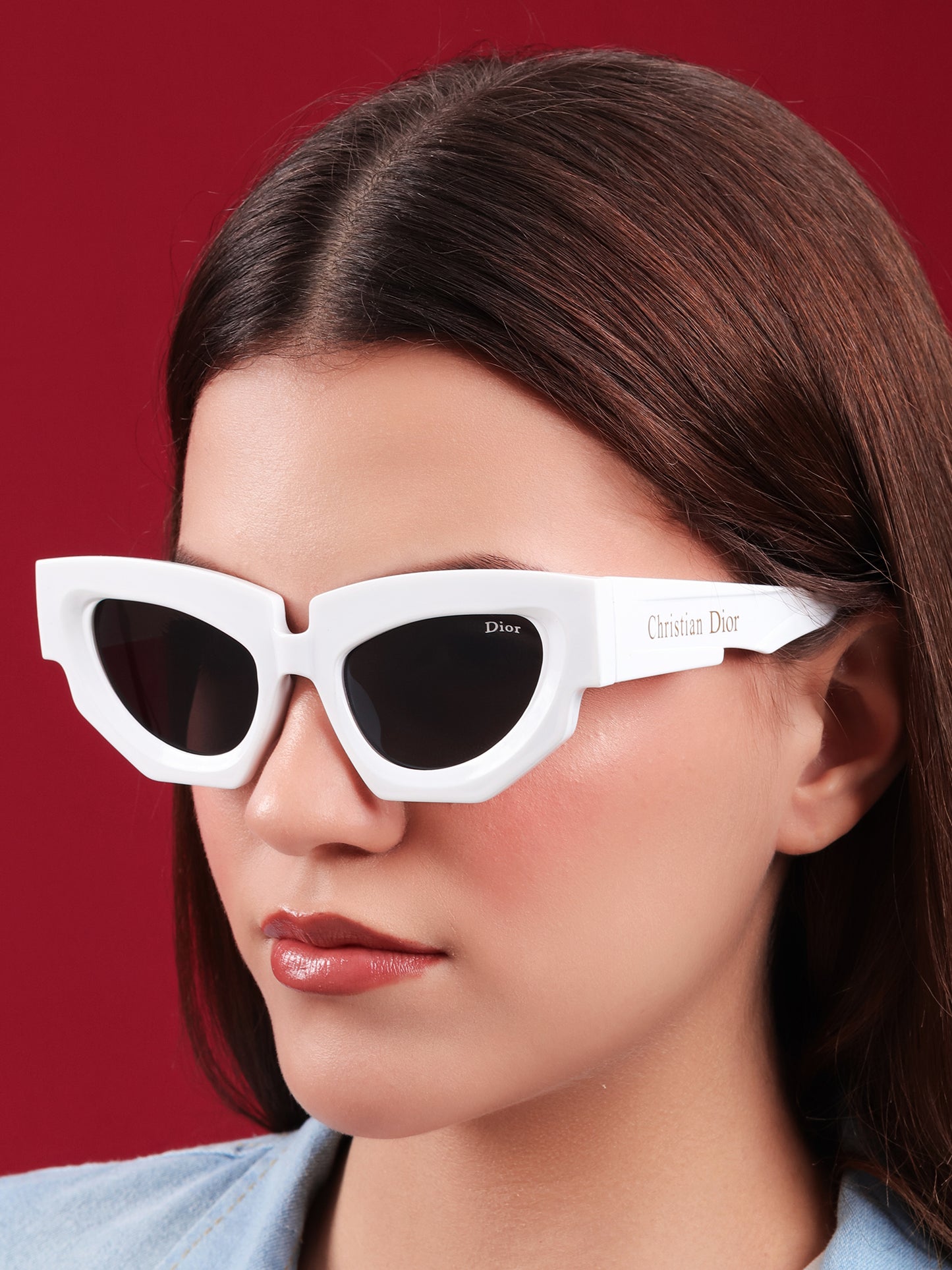 “Blanc Edition” Cat-Eye Sunglasses