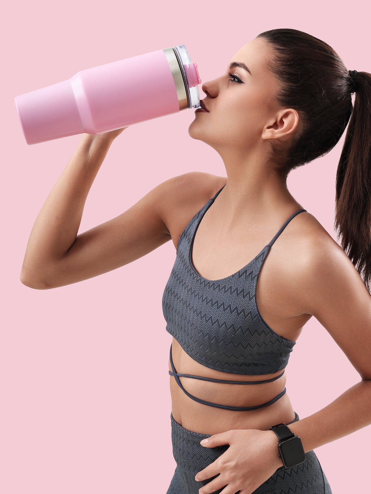 Blush Rush Matte Pink Sipper