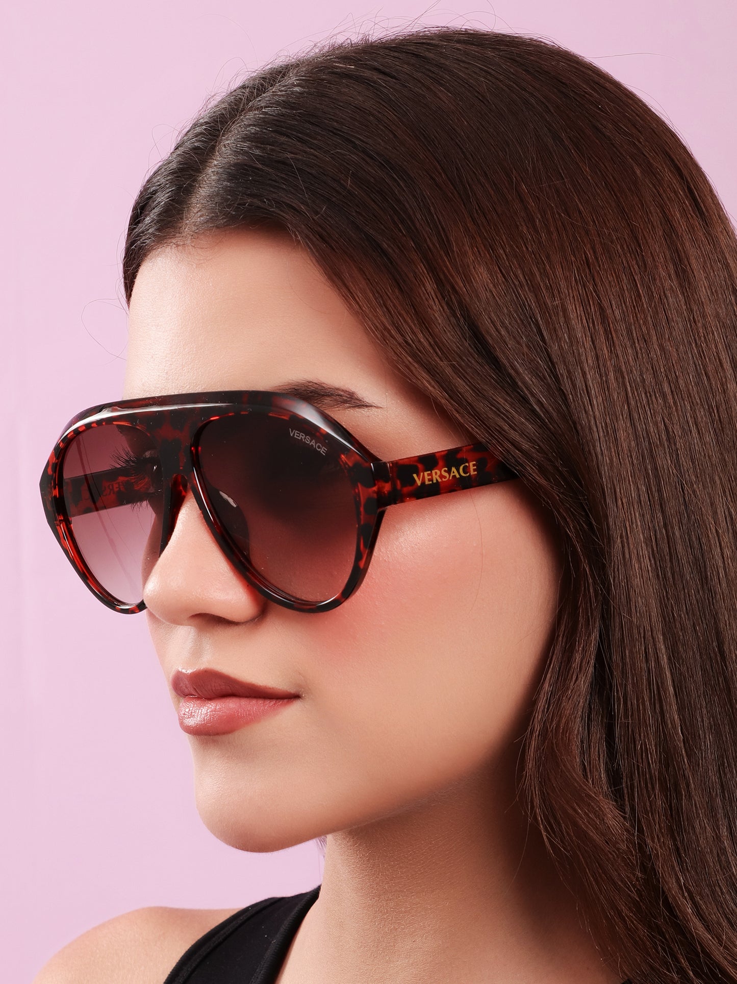Havana Luxe Oversized Sunglasses