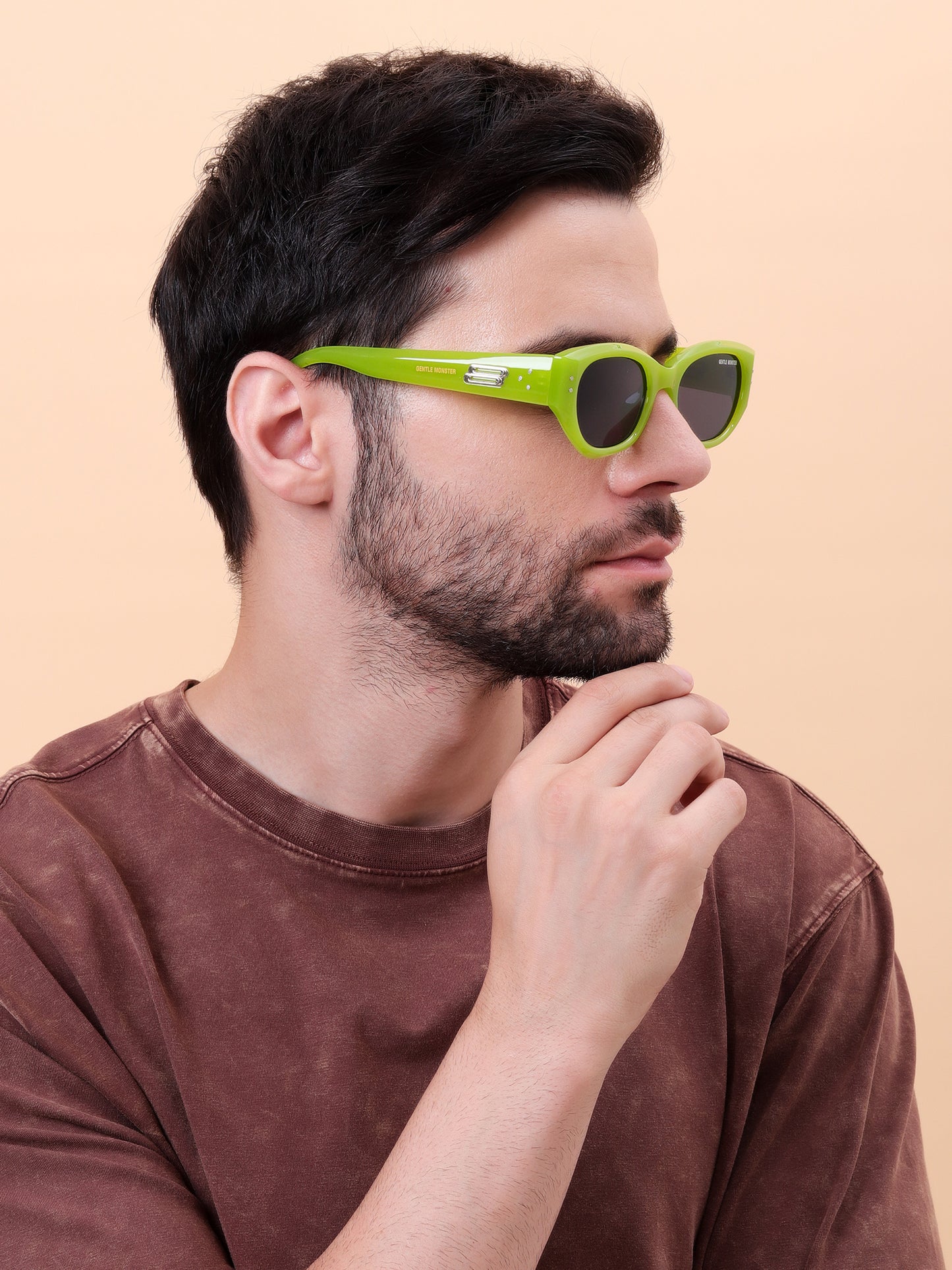 Neon Green Cat-Eye Sunglasses