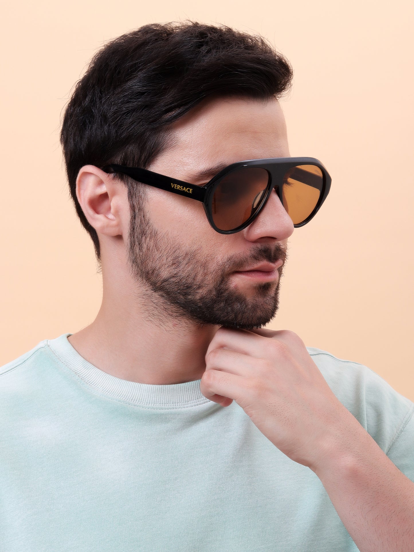 Iconic Havana Shield Sunglasses