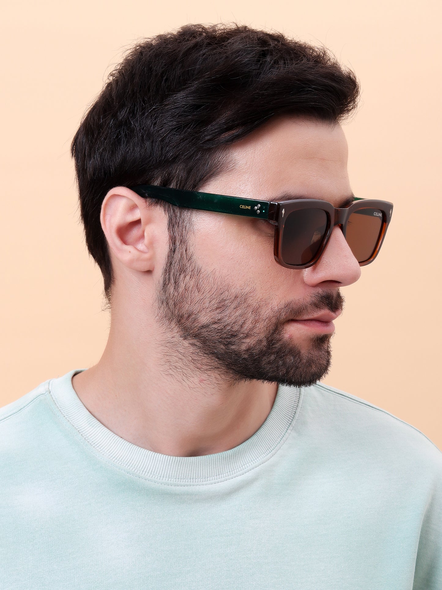 Paris Havana-Green Statement Sunglasses