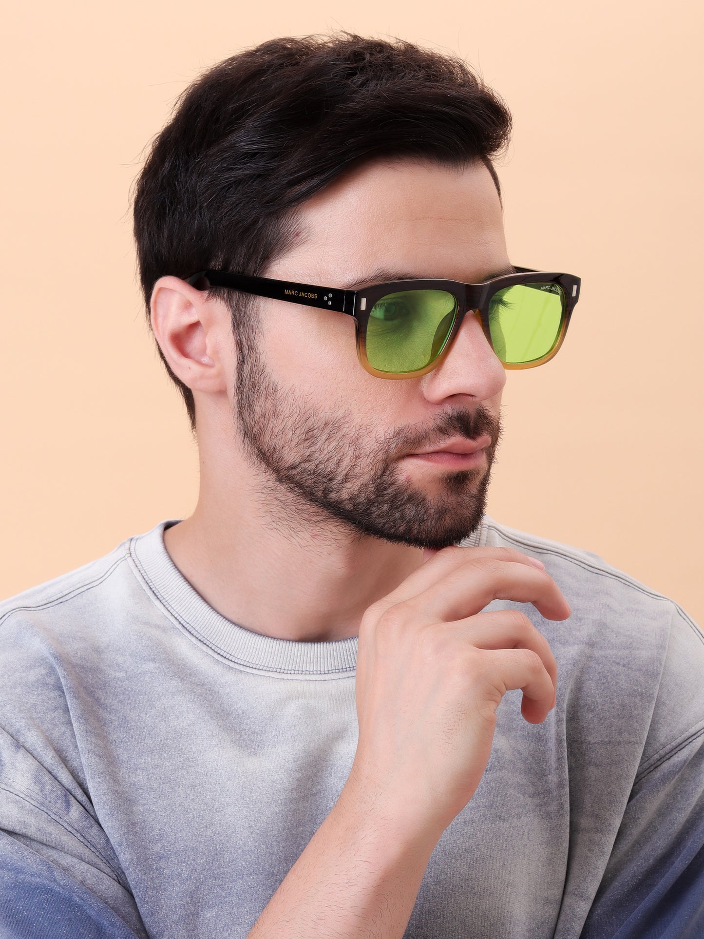 Jacobs Neon Green Gradient Sunglasses