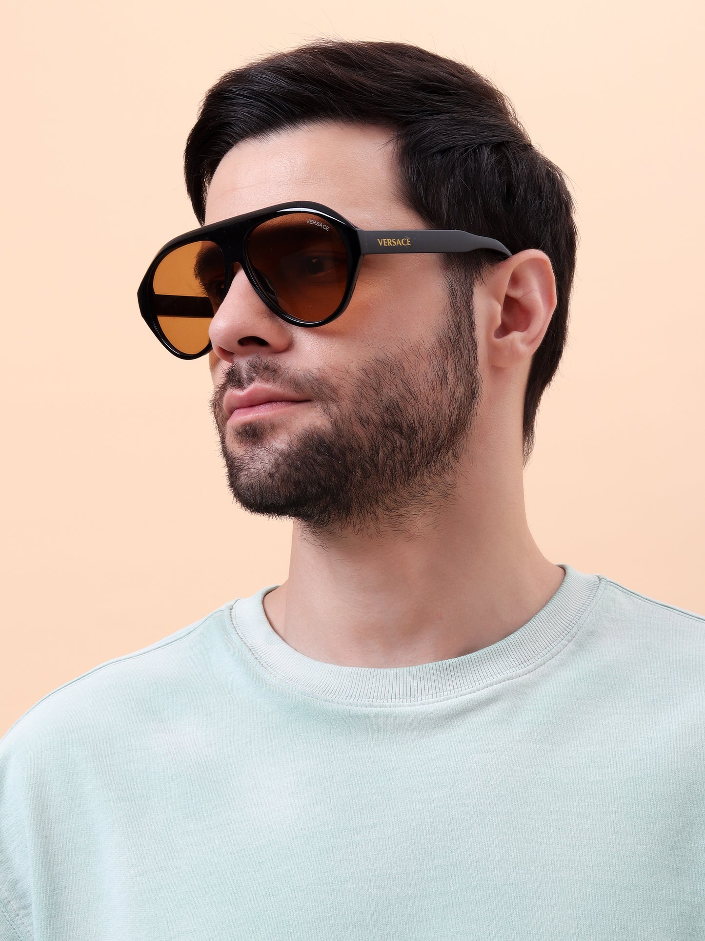 Iconic Havana Shield Sunglasses