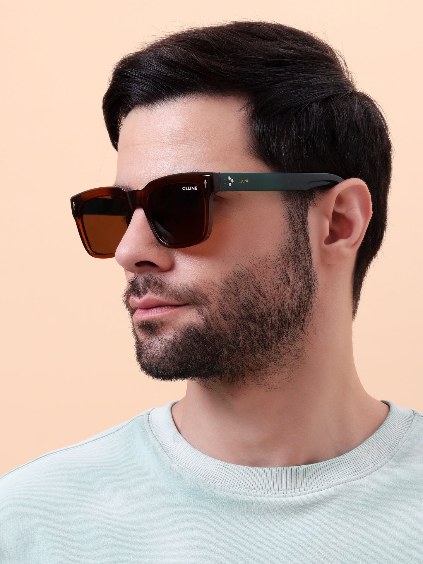 Paris Havana-Green Statement Sunglasses