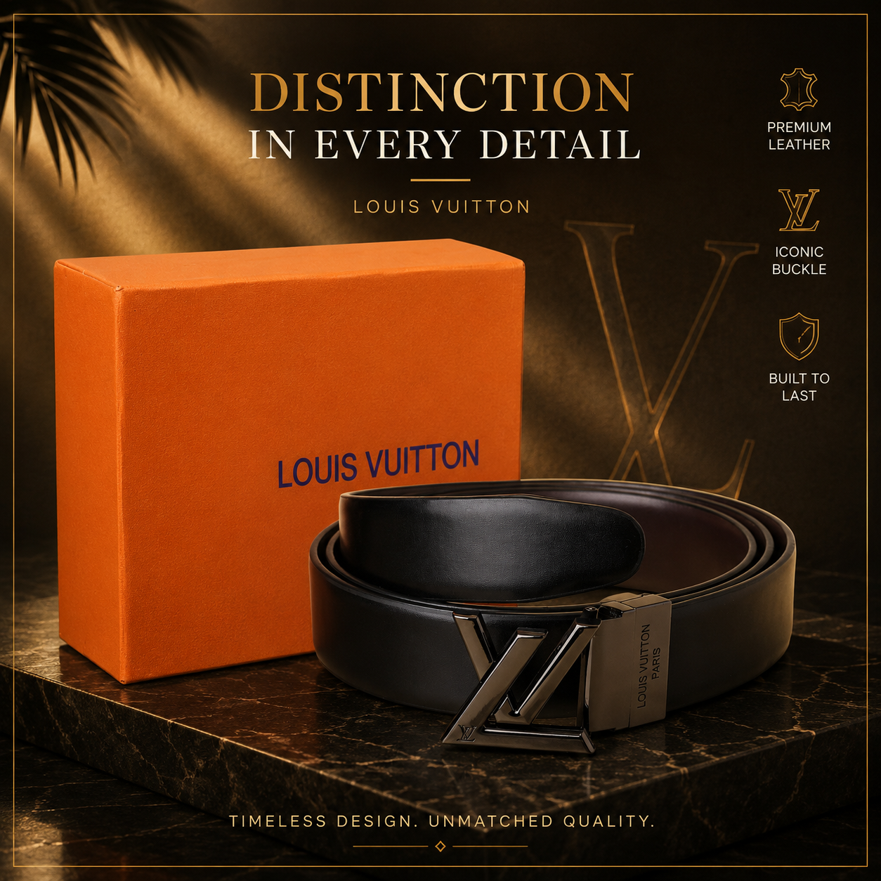 Louis blackchrome Belt