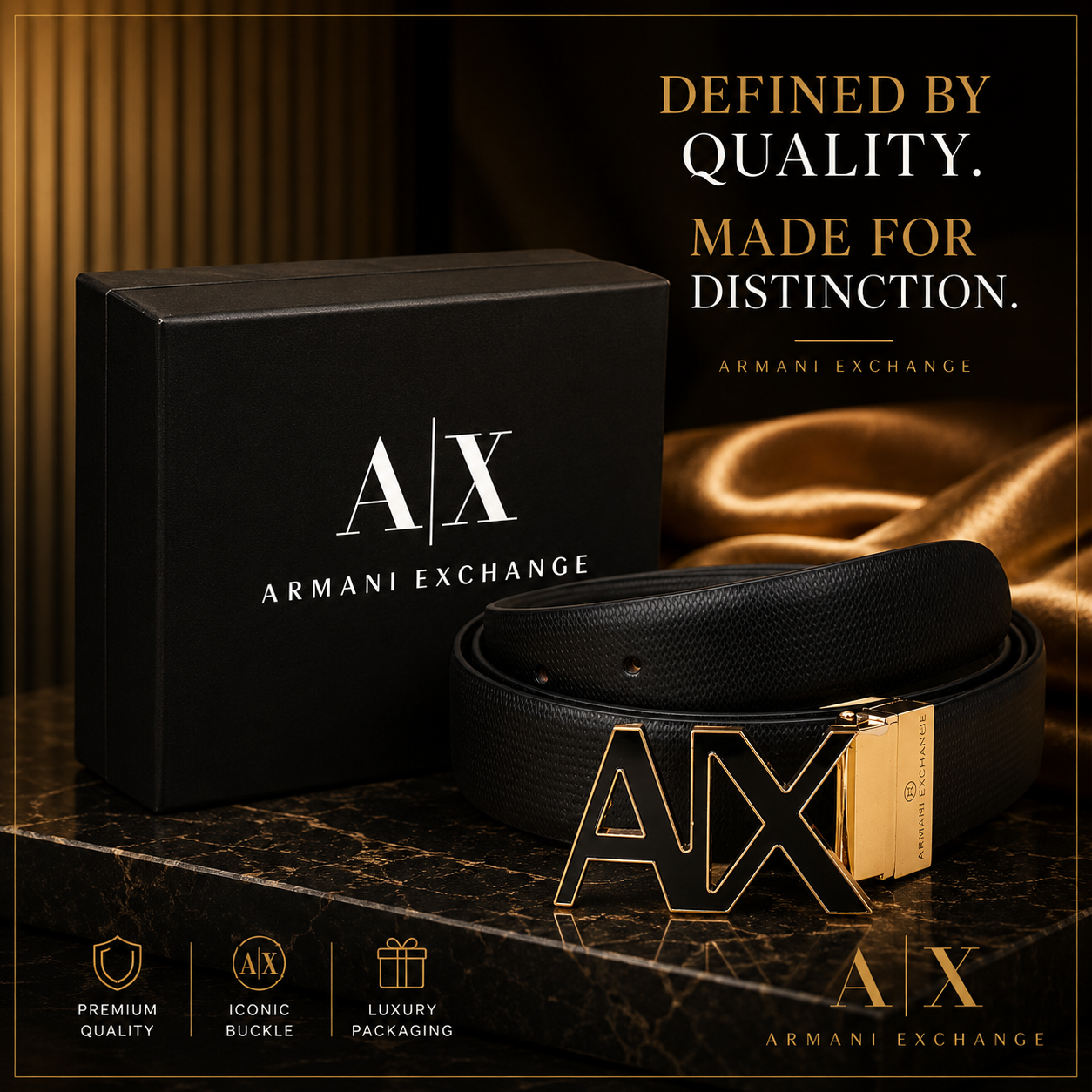 AX Luxe Gold Edition Belt