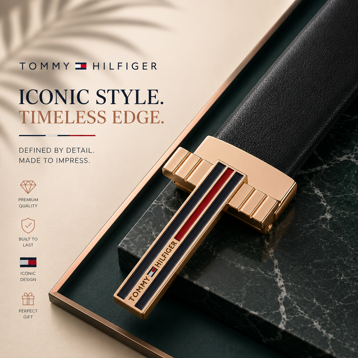 Hilfiger Bold Stripes Reversible Belt
