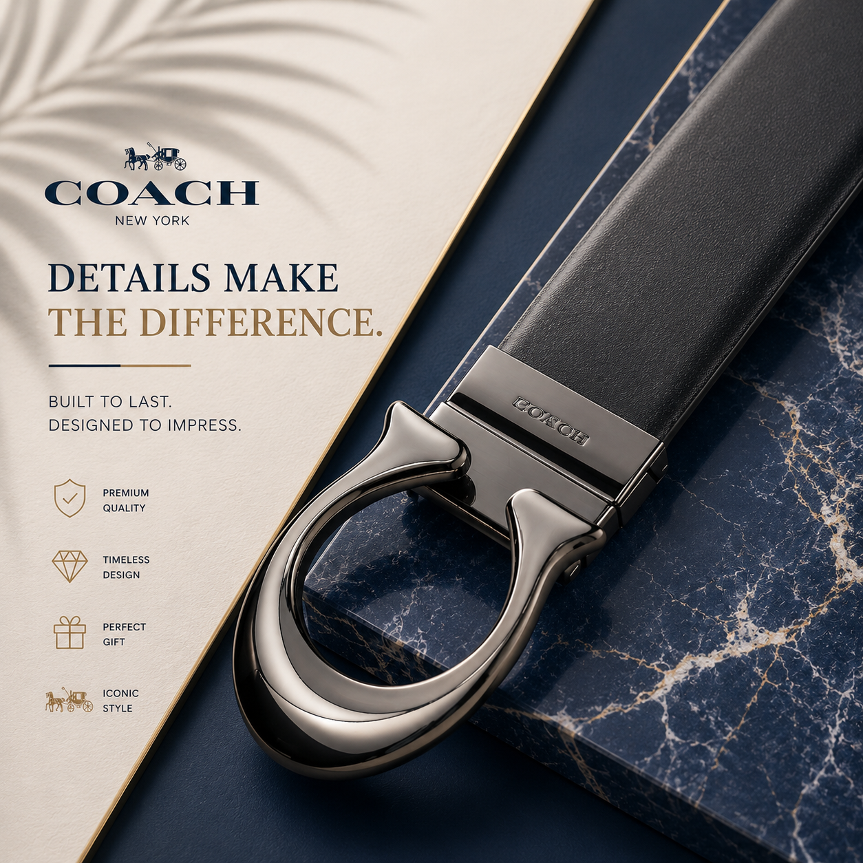 Coach Curve Icon Belt