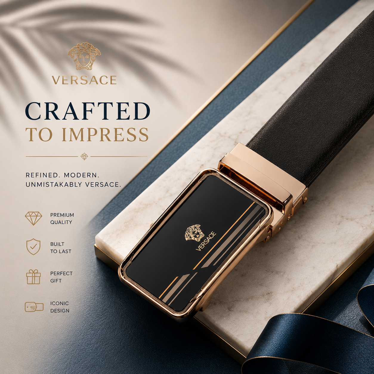 Versace  Leather Belt