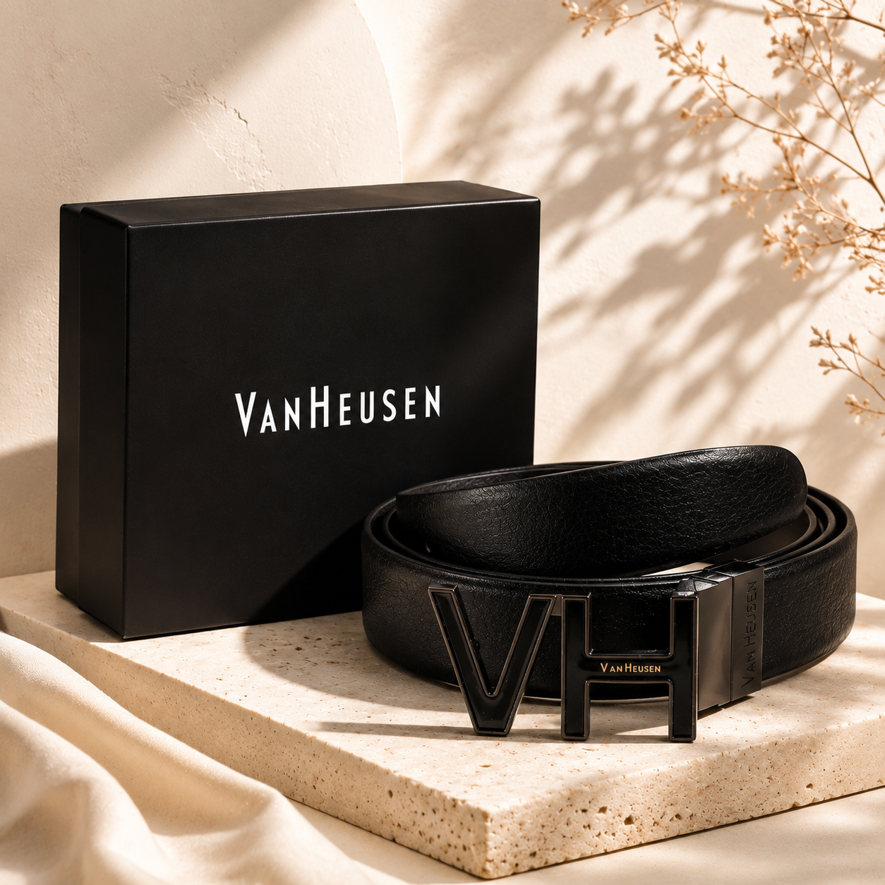 Monogram Edge Buckle Belt