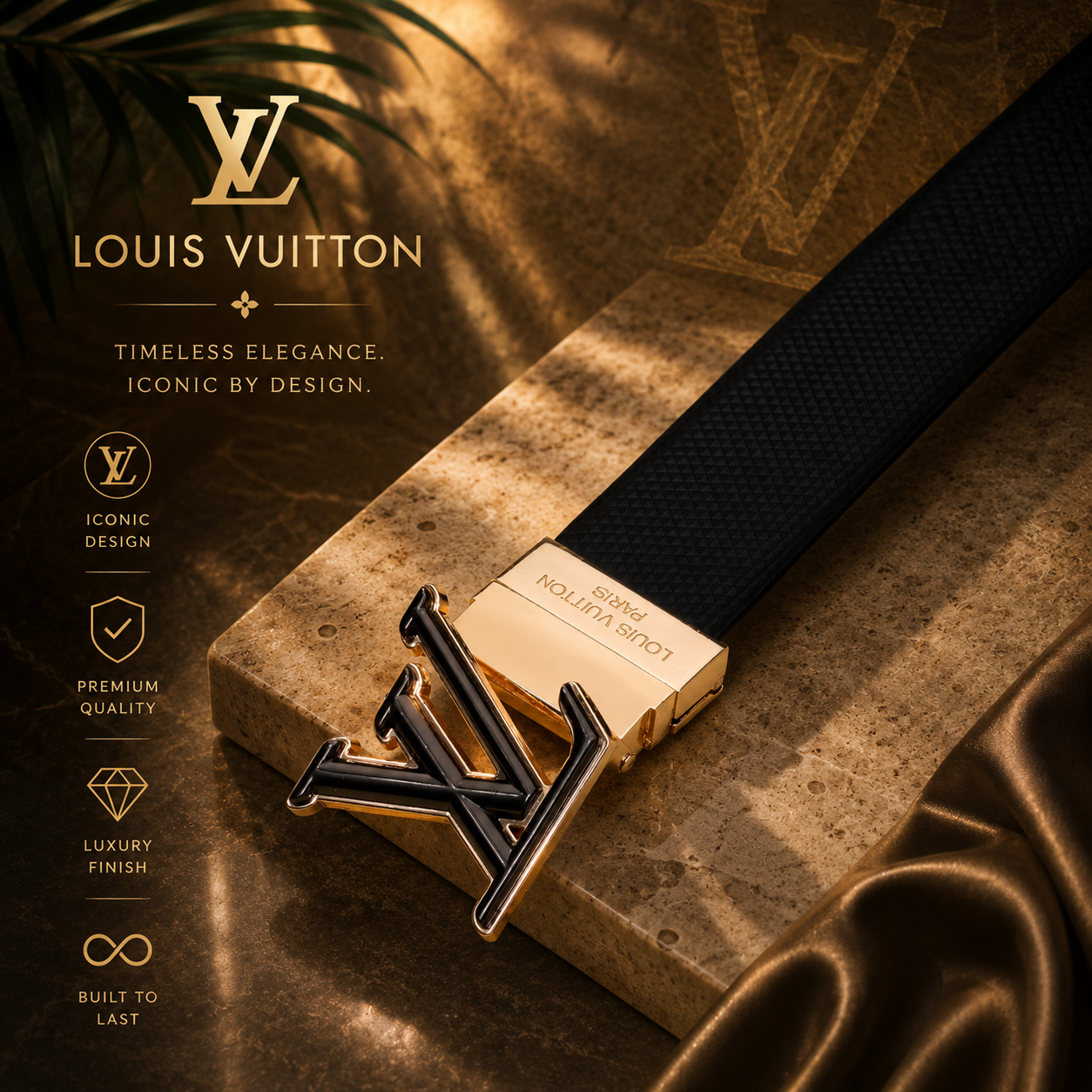 Classic LV Monogram Belt