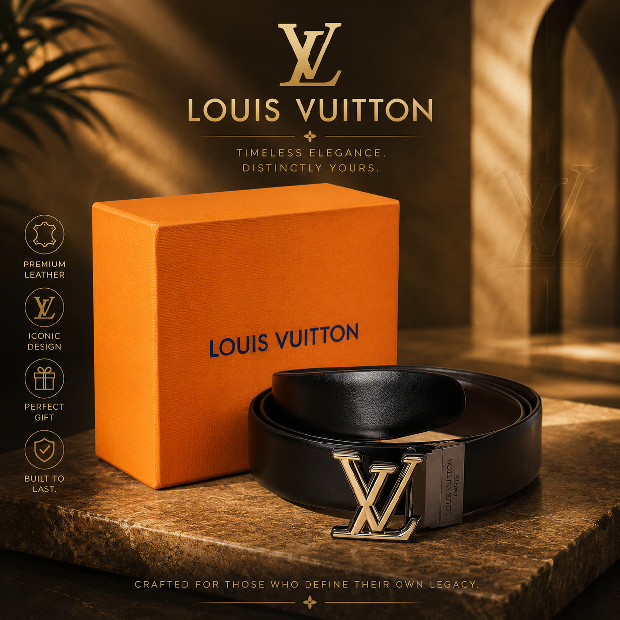 Luxe Monogram Belt