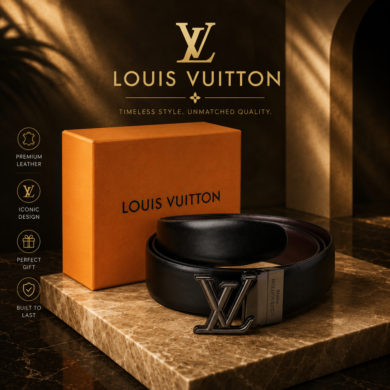 Luxe Monogram Authority Belt