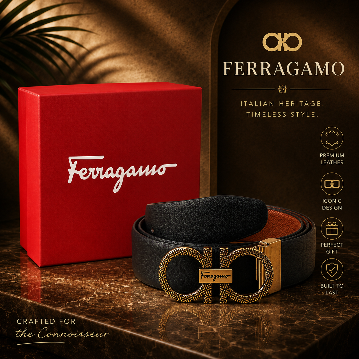 Ferragamo Bold Loop Belt