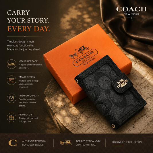 Signature Logo Strap Wallet
