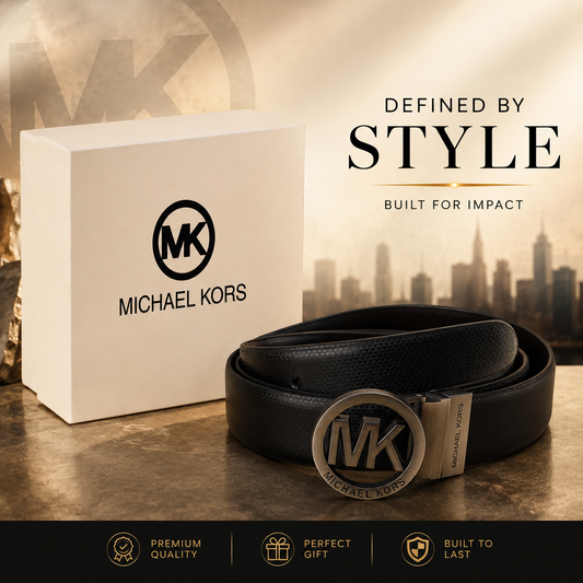 Circular Monogram Buckle Belt