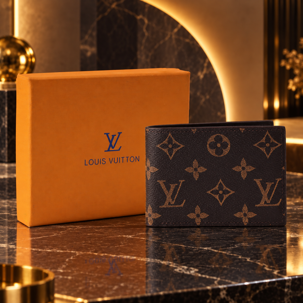 heritage Brown Monogram  Wallet