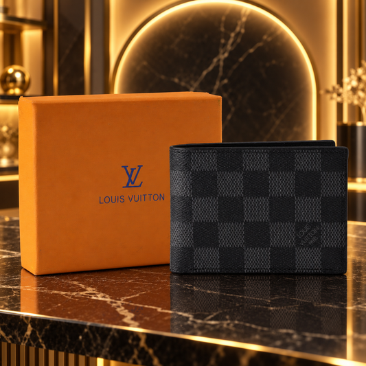 Midnight Check Bifold Wallet