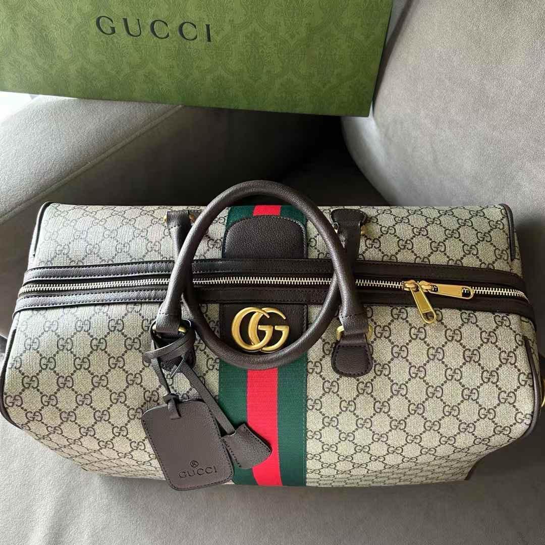 Gucci Ophidia GG Supreme Boston Bag